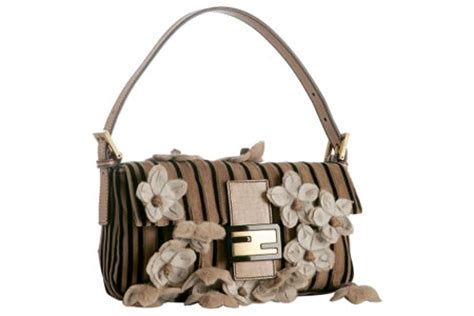 fendi velvet fur flower baguette|Fendi handbags.